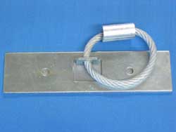 LNP6 - Adhesive Security Plate with loop