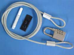 LPMC6GN - Notebook Lock with GN Plate (G2 superglue included)